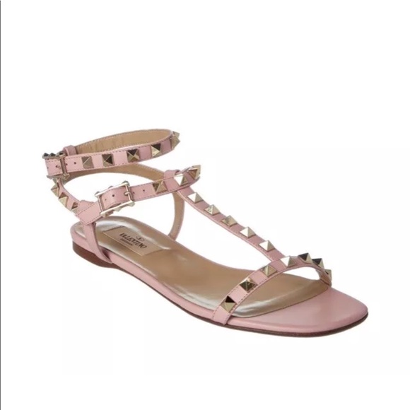 Valentino Shoes - Valentino Rockstud T strap sandal - pink -  37